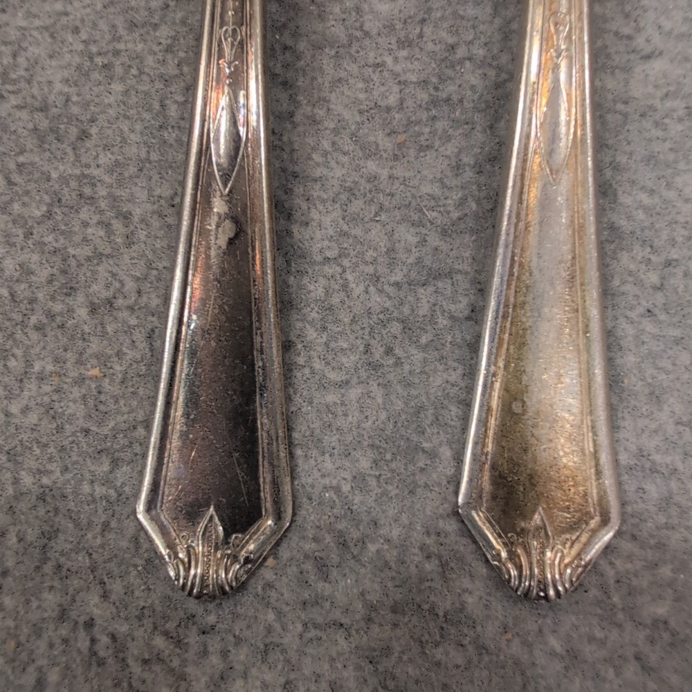 Lafayette Silver Plate 15pc Flatware Set Art Deco Forks Spoons Vintage Cutlery‎ - Picture 2 of 6